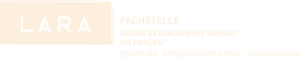 Logo der Beratungsstelle LARA gegen sexualisierte Gewalt an Frauen in Berlin.