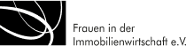 Logo von Frauen in der Immobilienwirtschaft e.V. mit stilisiertem Blattmotiv.